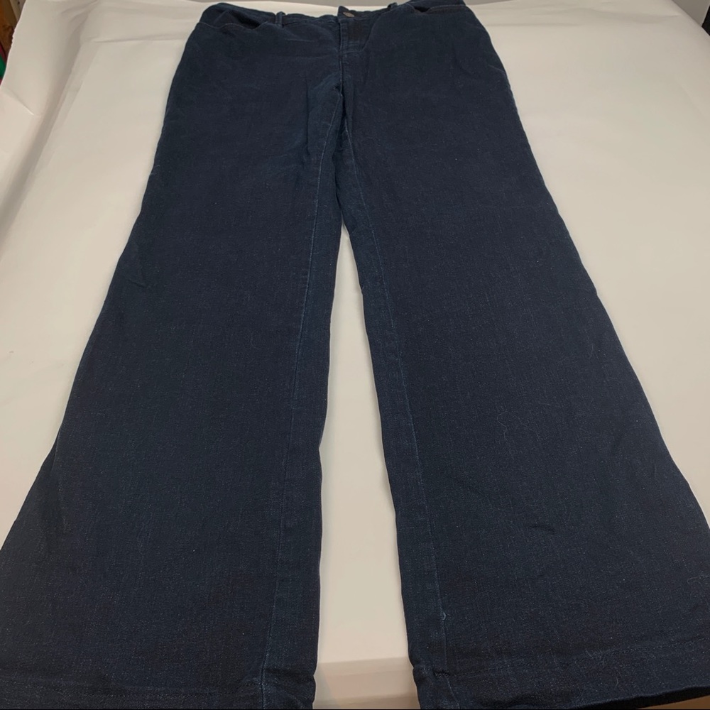Chicos Platinum Dark Denim Trousers